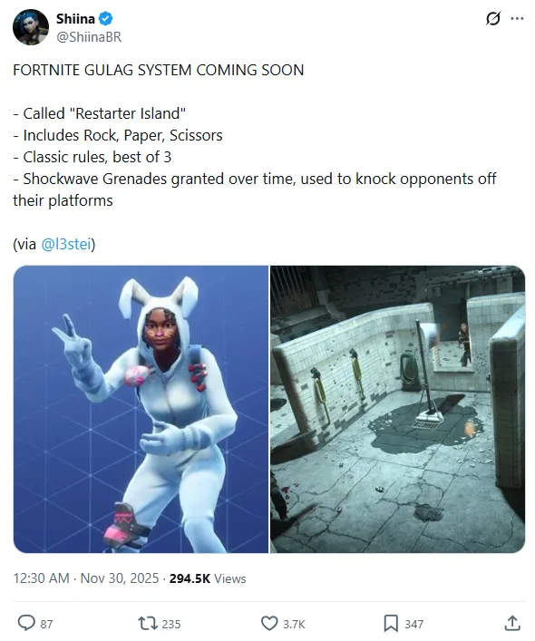 تسريب Fortnite