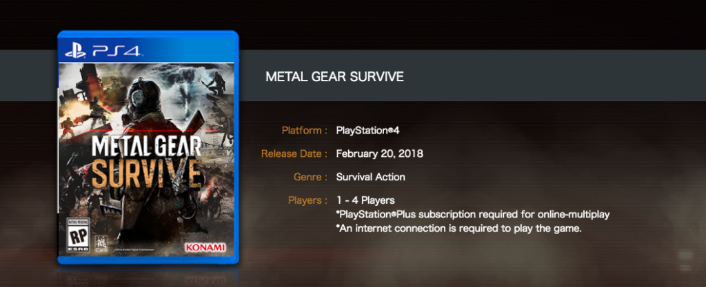 Metal Gear Survive