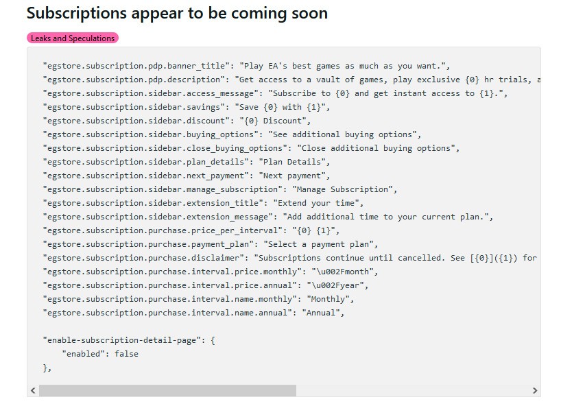 EA Play - تسريب