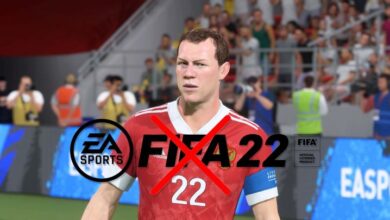 ازالة الفرق الروسية من FIFA 22