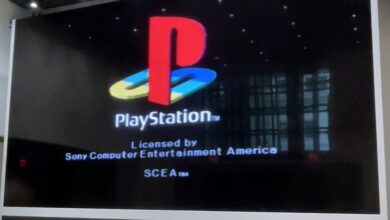 Original PlayStation + 35-foot TV