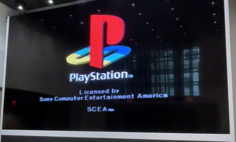 Original PlayStation + 35-foot TV