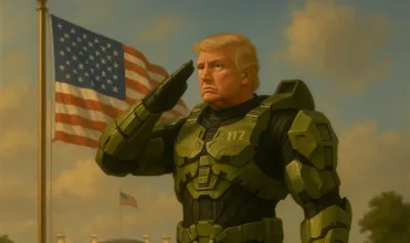 الرئيس الأمريكي "دونالد ترامب" إلى Master Chief من Halo