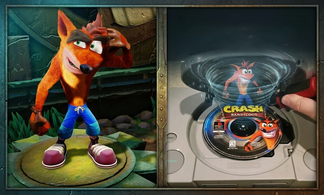 أسرار بلايستيشن Crash Bandicoot