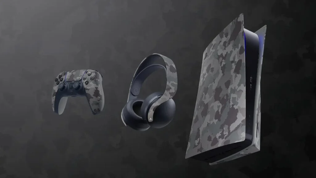 Gray Camouflage بلايستيشن 5