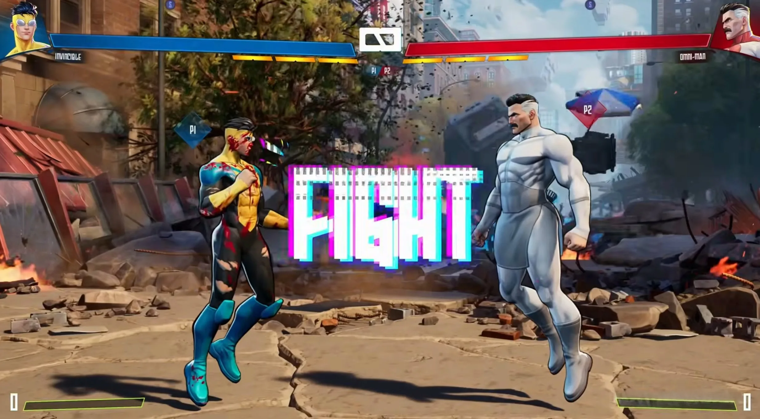 القتال الأول في طور القصة Invincible VS