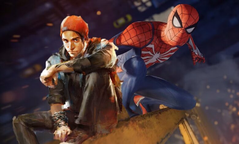مقارنة اليات التنقل والسفر في لعبتي Spider-Man و Infamous، من الافضل