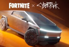 سيارة تسلا في لعبة Fortnite