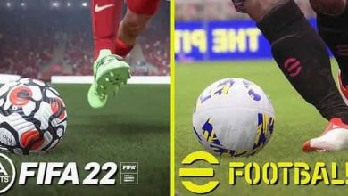 eFootball 22 و FIFA 22