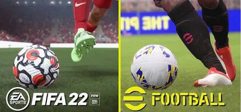 eFootball 22 و FIFA 22