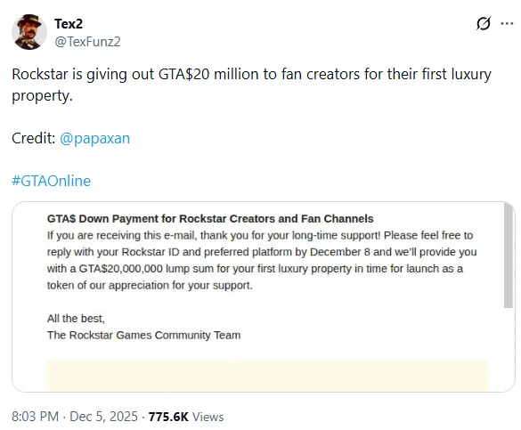 تسريب أسعار البيوت في GTA Online