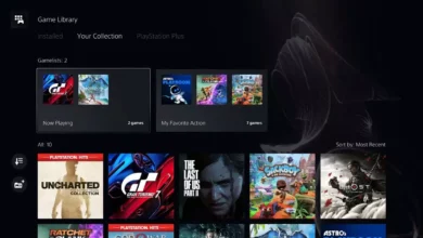 PS5 المجلدات