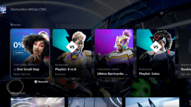 واجهة مستخدم بلايستيشن 5