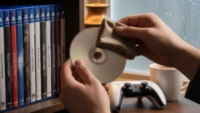 حفظ أقراص PlayStation 5