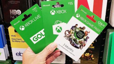 بطاقات هدايا اكسبوكس