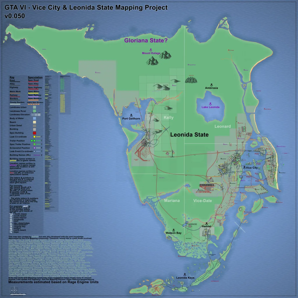 خريطة GTA 6 التخيلية