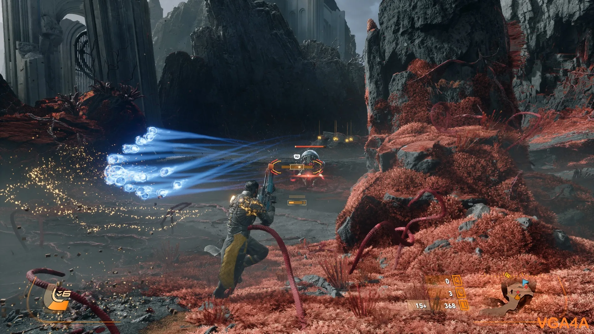 المواجهات مع الأعداء في لعبة Saros