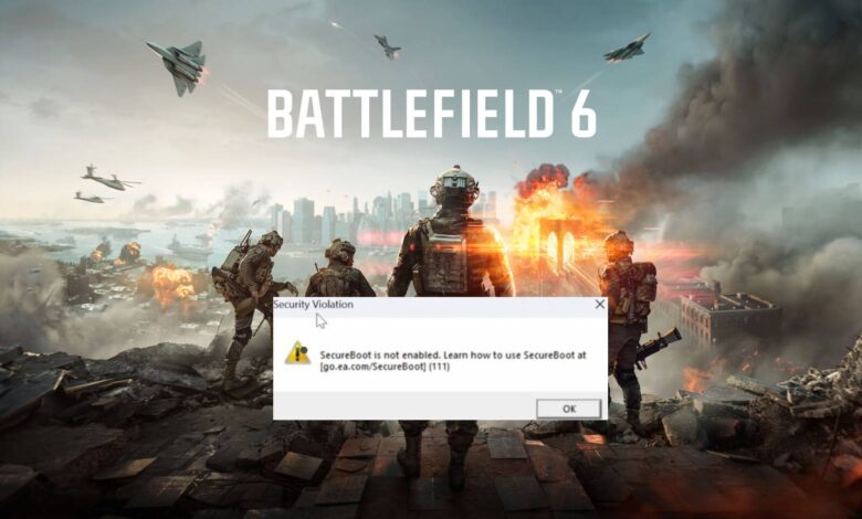 مشكلة SecureBoot في Battlefield 6